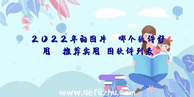 2022年的图片ps哪个软件好用？